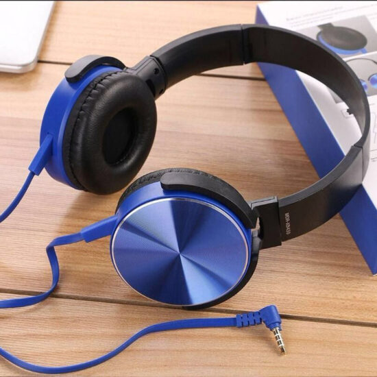 Retro Lightweight Wired Headphones for iPad, iPhone, Huawei – Over-Ear Design with 3.5mm Jack