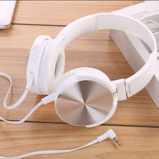 Retro Lightweight Wired Headphones for iPad, iPhone, Huawei – Over-Ear Design with 3.5mm Jack