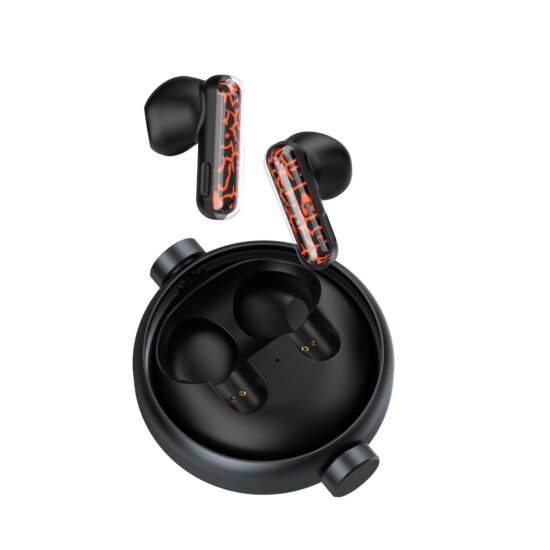 Rotating TWS Bluetooth Earbuds with LED Light and In-Ear DesignThis pair of in-ear wireless TWS Bluetooth earphones features a futuristic rotating shell and dynamic RGB lighting, combining style with high-performance sound and extended battery life. Perfect for young users, gamers, and resellers in cross-border e-commerce.

