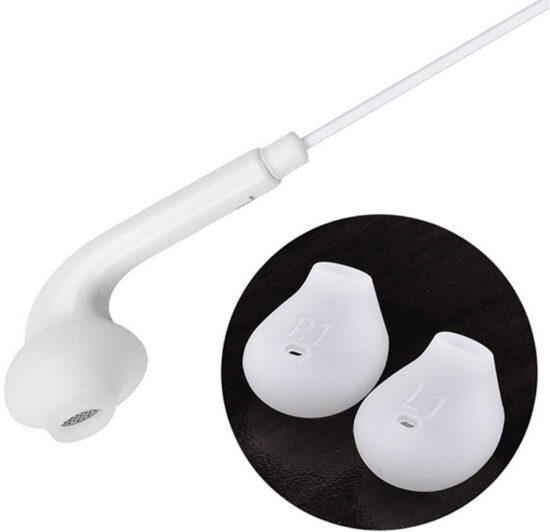 S6 S7 In-Ear Wired Earphones with Mic and Flat TPE Cable – Deep Bass, Line Control

