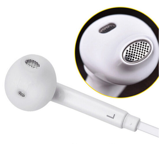 S6 S7 In-Ear Wired Earphones with Mic and Flat TPE Cable – Deep Bass, Line Control

