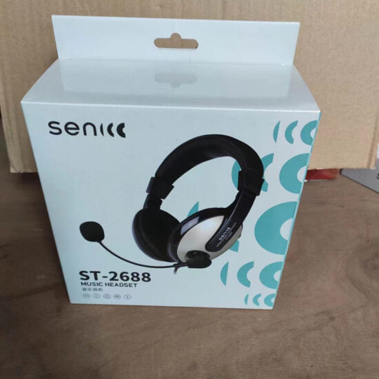 SENLI 2688 Over-Ear Wired Educational Headset with Mic for Online Learning