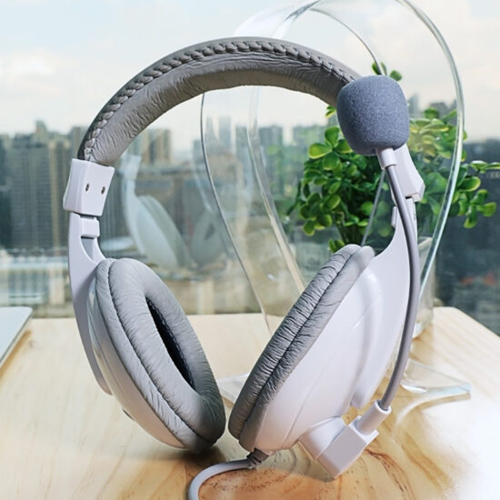 SENLI 2688 Over-Ear Wired Educational Headset with Mic for Online Learning