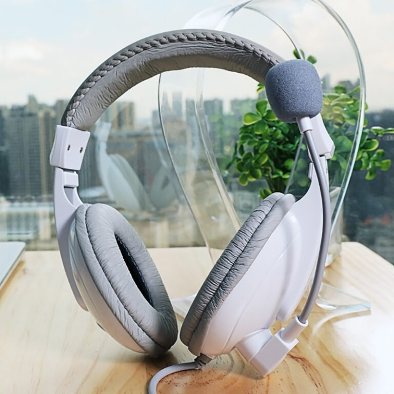 SENLI 2688 Over-Ear Wired Educational Headset with Mic for Online Learning