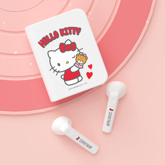 Sanrio Kuromi Cute Bluetooth Earbuds with Charging Book Case – Noise Cancelling In-Ear Headphones