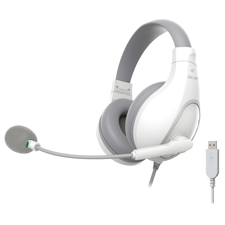 Shenglai E810 Over-Ear Noise-Cancelling Headphones with Microphone for English Oral Exams
