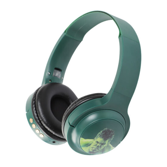 Marvel-Themed Bluetooth Gaming Headphones with Hulk, Spider-Man, Iron Man Design