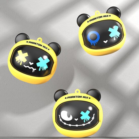 Cute Rotating-Face Wireless Bluetooth Earbuds with Long Battery and Noise Cancellation