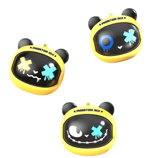 Cute Rotating-Face Wireless Bluetooth Earbuds with Long Battery and Noise Cancellation
