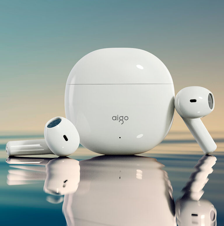 TA68 TWS Bluetooth Semi In-Ear Earbuds with Noise Cancelling for Sports and Android Devices