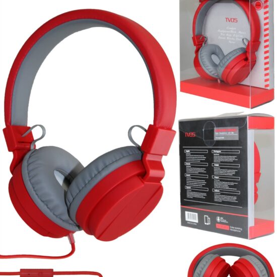 TV05 Foldable Wired Headphones with Mic in Candy Colors
