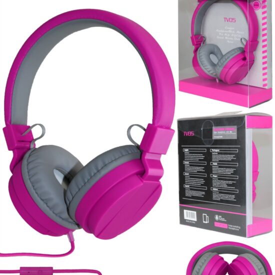 TV05 Foldable Wired Headphones with Mic in Candy Colors