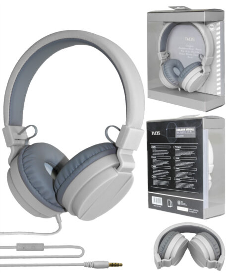 TV05 Foldable Wired Headphones with Mic in Candy Colors