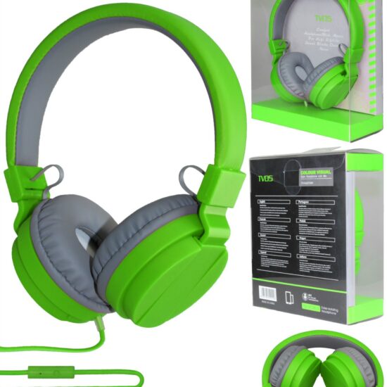 TV05 Foldable Wired Headphones with Mic in Candy Colors