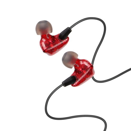 AU-8 Wired In-Ear Monitoring Headphones with 3m Cable – For Streamers and PC Use, No Mic