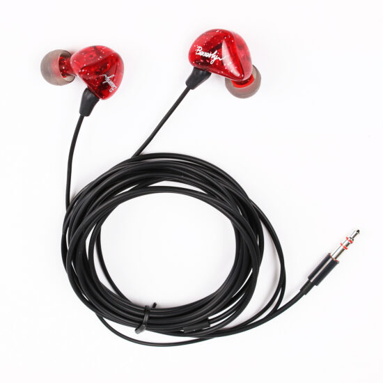 AU-8 Wired In-Ear Monitoring Headphones with 3m Cable – For Streamers and PC Use, No Mic