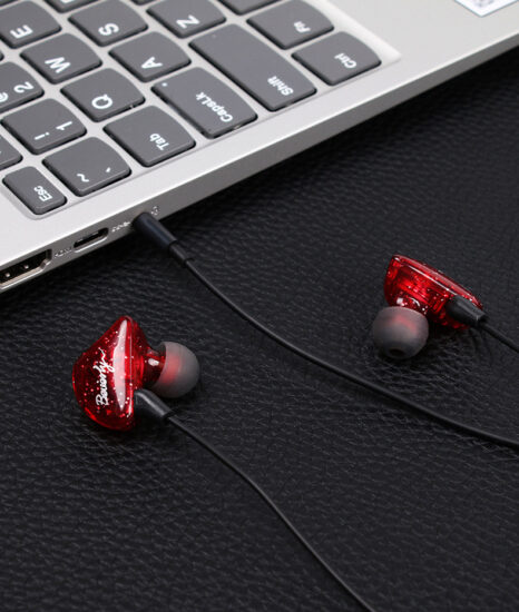 AU-8 Wired In-Ear Monitoring Headphones with 3m Cable – For Streamers and PC Use, No Mic