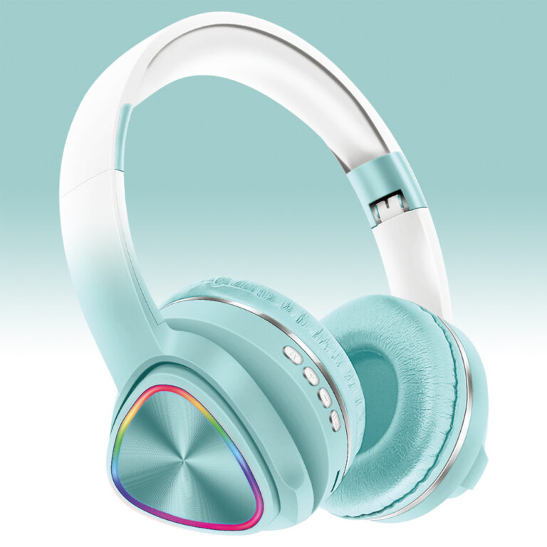 Z11 Wireless Bluetooth Headphones with RGB Lighting – Front View