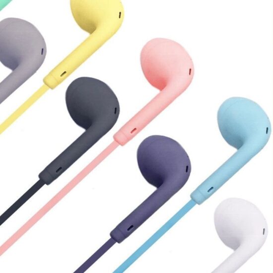 U88 U19 Matte Macaron Wired Earphones with 3.5mm Plug for Smartphone and OEM Dropshipping
