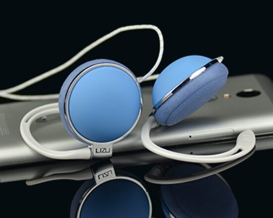  Wired Ear-Hook Stereo Headphones with Mic for Mobile Phone