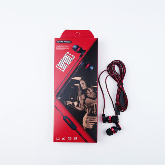 3.5mm Wired In-Ear Sports Earphones with Microphone