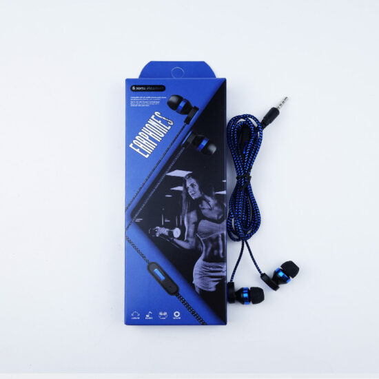 3.5mm Wired In-Ear Sports Earphones with Microphone