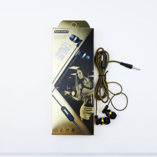3.5mm Wired In-Ear Sports Earphones with Microphone