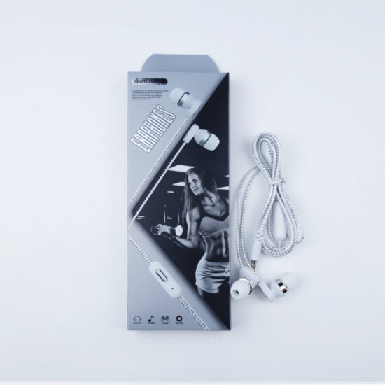3.5mm Wired In-Ear Sports Earphones with Microphone
