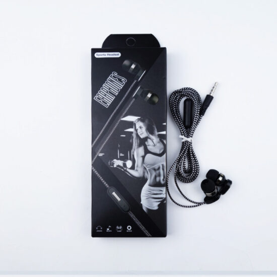 3.5mm Wired In-Ear Sports Earphones with Microphone