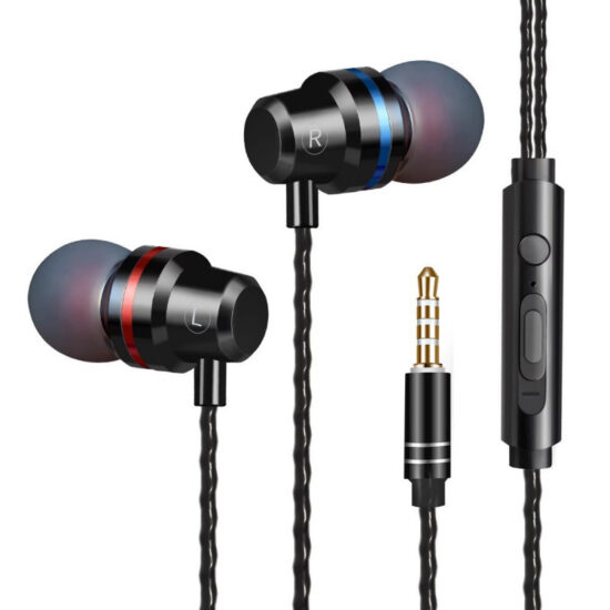Wired In-Ear Gaming Earphones with 3.5mm L-Shaped Jack