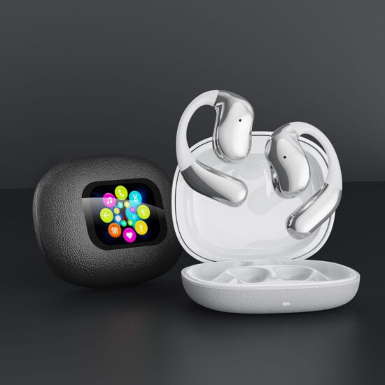 "YJ33 Wireless Bluetooth Earbuds with Real-Time Translator and Digital Display Screen"