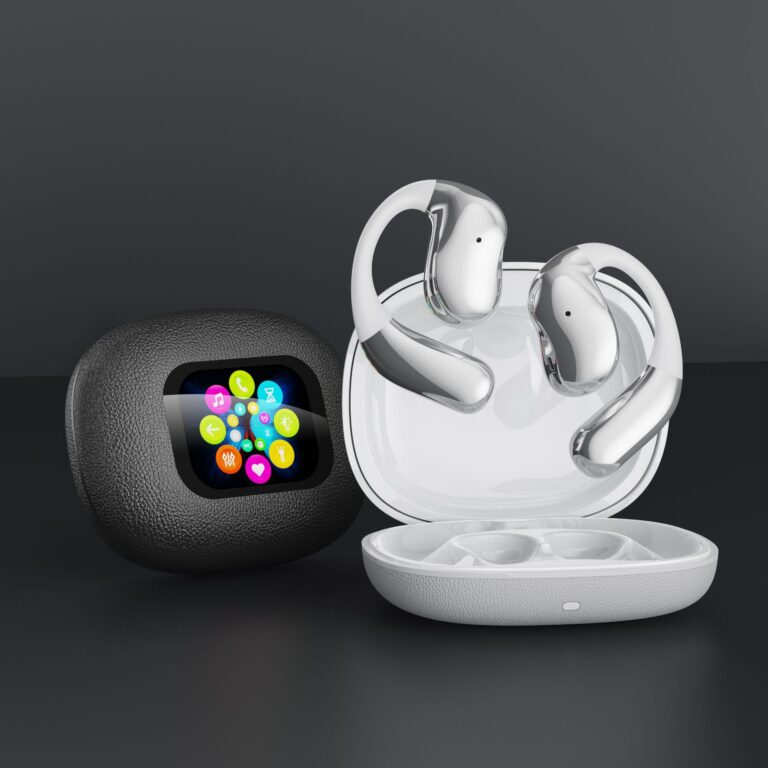 "YJ33 Wireless Bluetooth Earbuds with Real-Time Translator and Digital Display Screen"